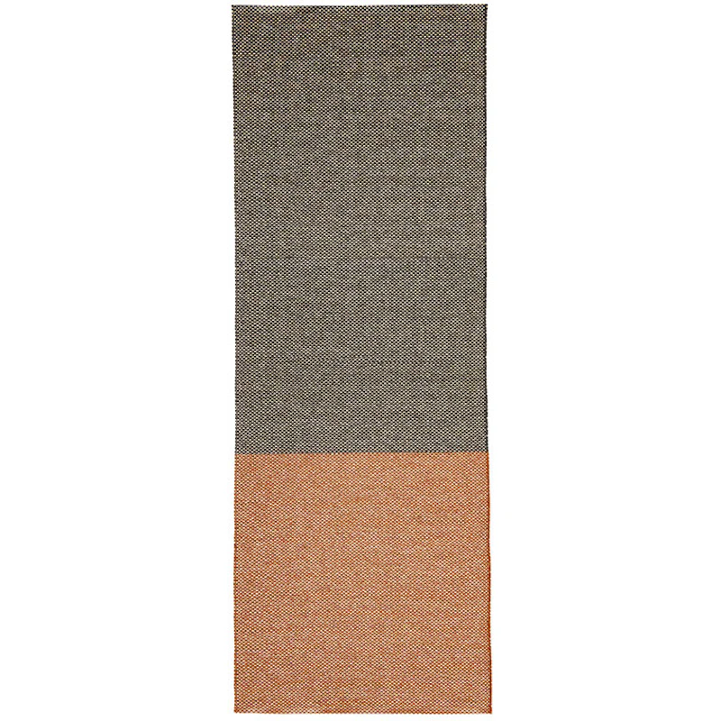 Moor Rug 70x300 cm, Black / Terracotta