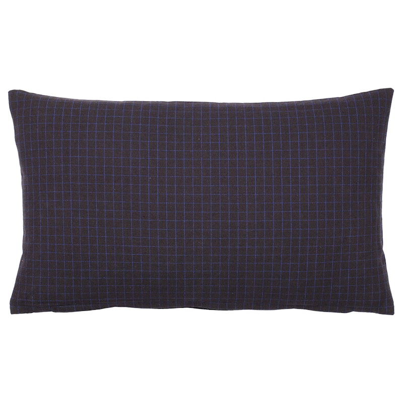 Bodil Cushion Cover Black/Intense Blue, 30x50 cm