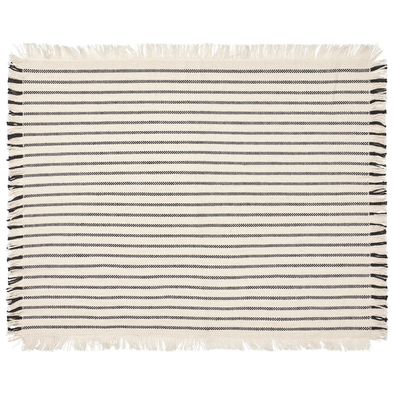 Elouise Placemat 2-pack, Off-white/Black
