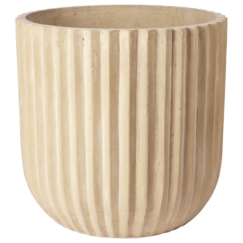 Fiber Planter Antique Beige, 50 cm