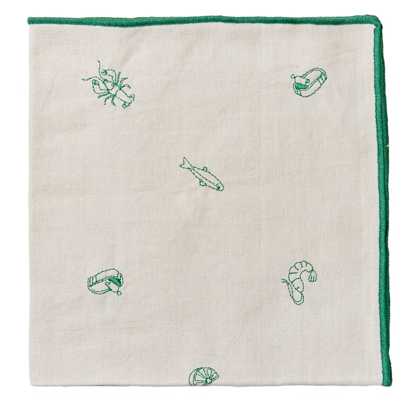 Sea Napkin 45x45 cm, Green