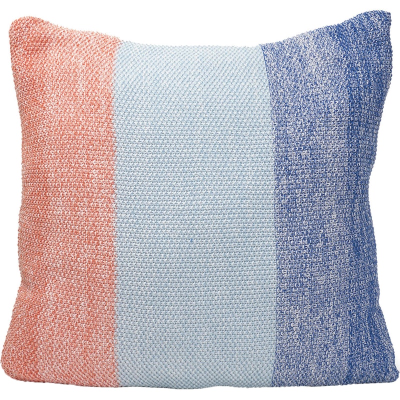 Knitted Stripes Cushion Cover 50x50 cm, Blue