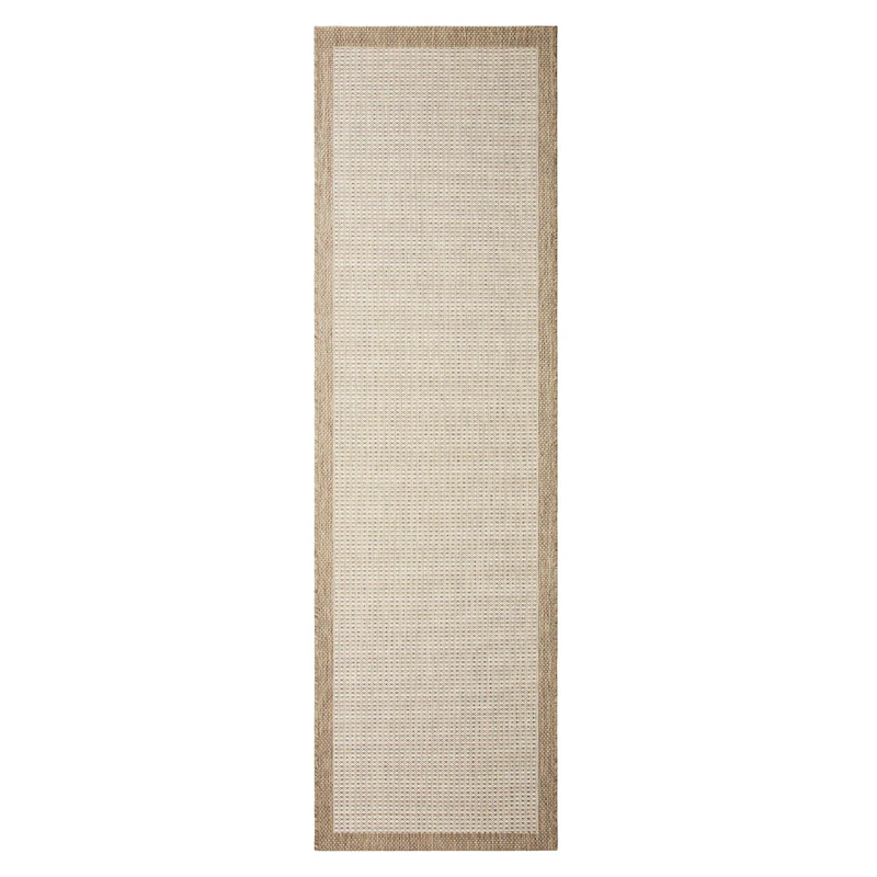 Bahar Outdoor Rug Beige/Off-white, 80x250 cm