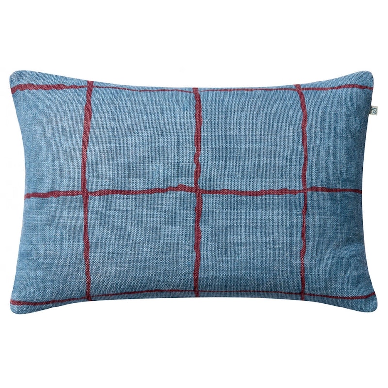 Chakra Cushion Cover 40x60 cm, Dusty Blue / Ruby