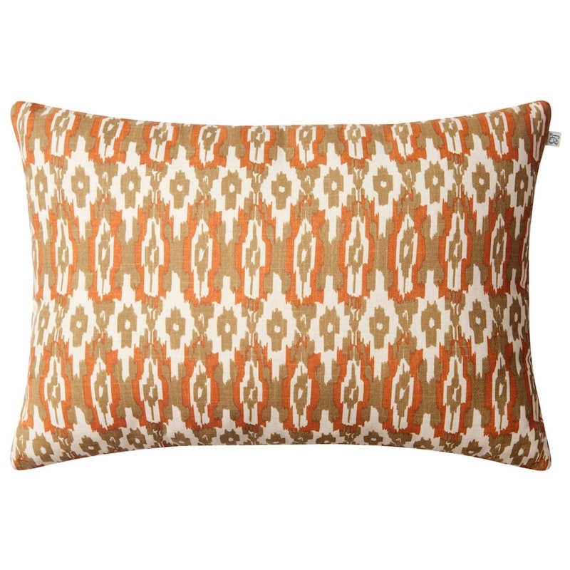 Ikat Delhi Cushion 40x60 cm, Beige/Apricot Orange