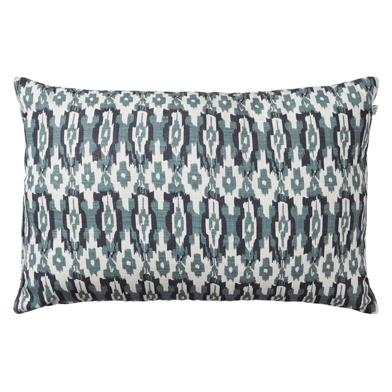 Ikat Delhi Cushion Indoor/Outdoor 40x60 cm, Heaven Blue