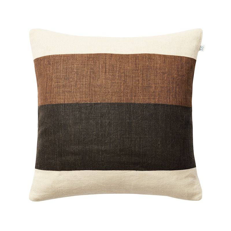 Kumar Cushion Cover 50x50 cm, Taupe/Dark Brown