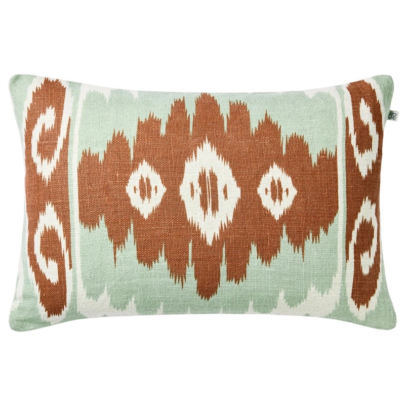 Laya Cushion Cover 40x60 cm, Aqua / Apricot Orange