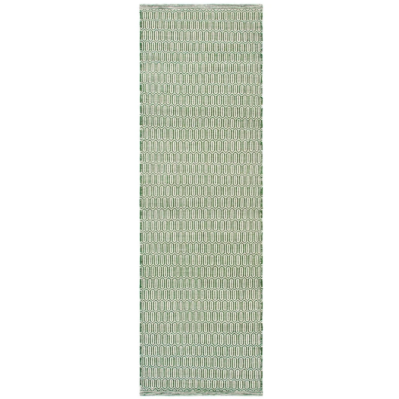 Mohini Wool Rug 80x250 cm, Green