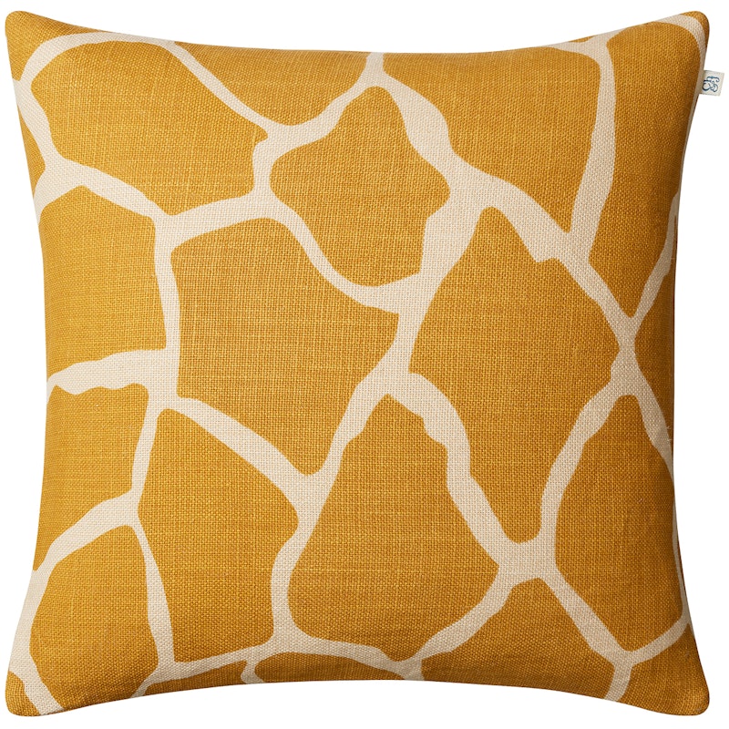 Nadi Cushion Cover 50x50 cm, Spicy Yellow / Light Beige