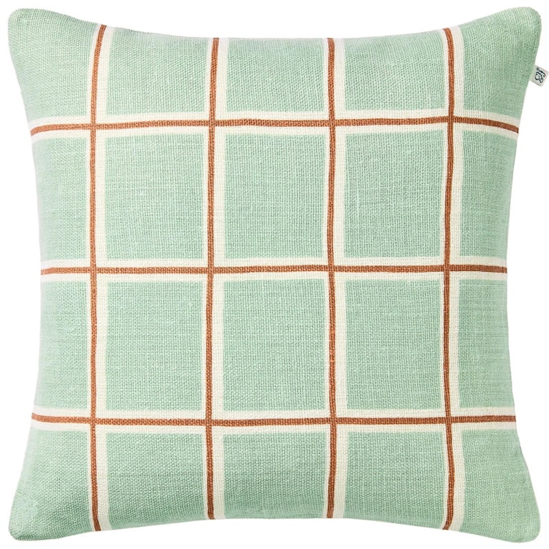Raha Cushion Cover 50x50 cm, Aqua / Apricot Orange