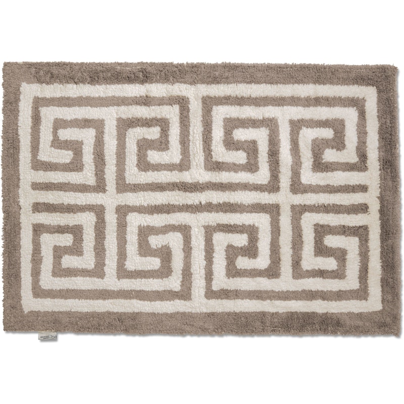 Entrance Bathroom Rug 60x90 cm, White/Beige