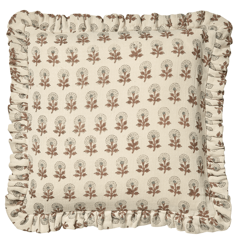 Marigold Cushion Cover 50x50 cm, Mocha
