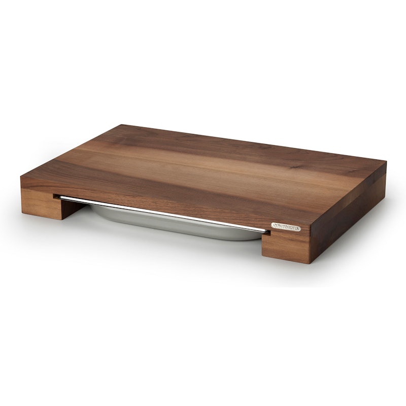 Cutting Board With One Tinplate, 39x27x6 cm