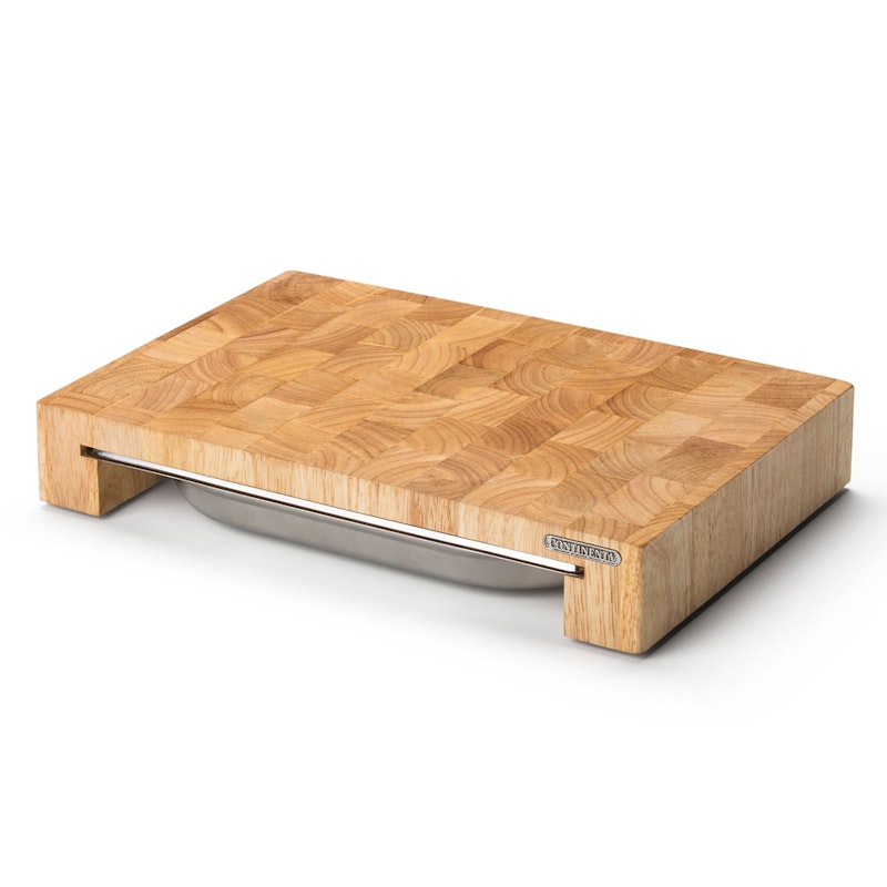 Cutting Board With One Tinplate, 39x27x6 cm