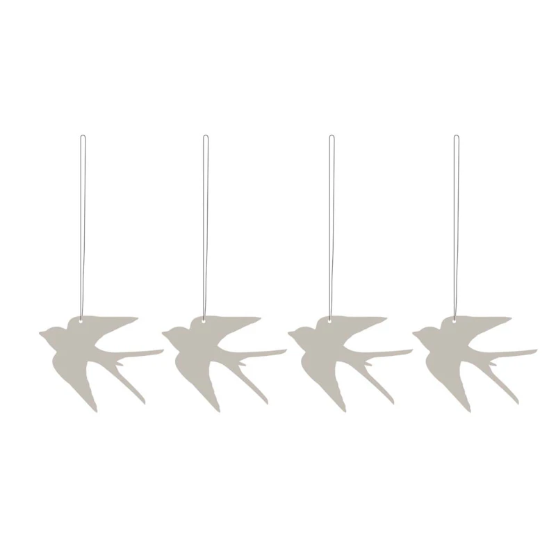 Easter Deco Bird, Cafe Au Lait 4-pack Easter Decoration Stainless Steel 4-pack Sand