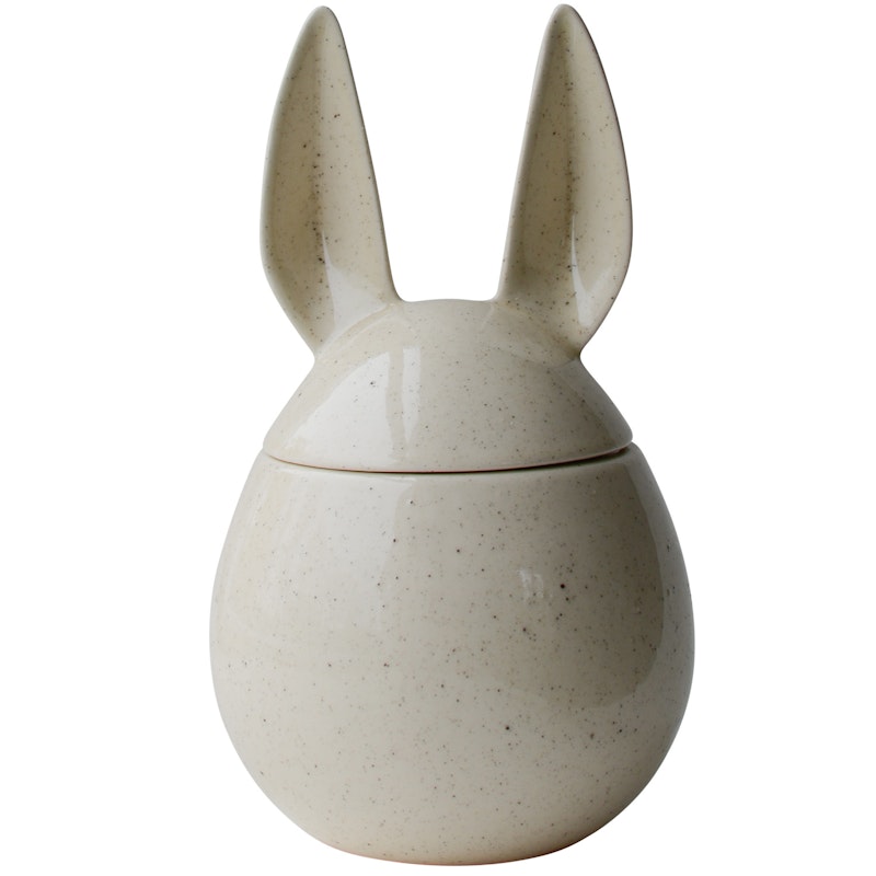 Eating Rabbit Jar With Lid 20 cm