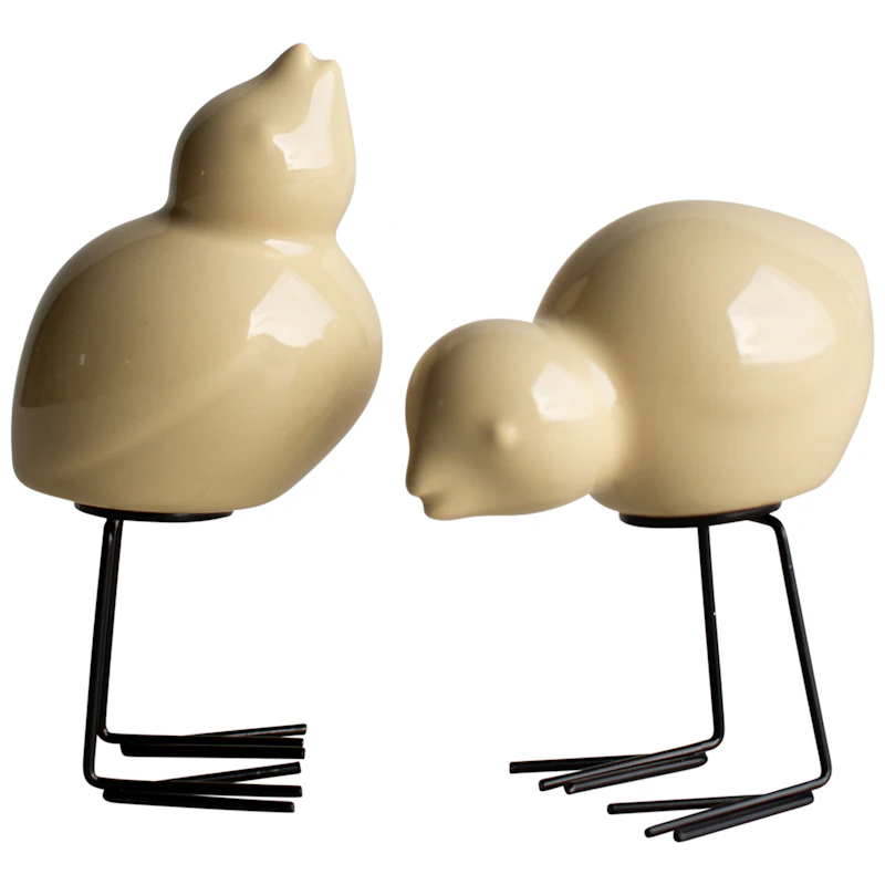 Swedish Bird Decoration 2-pack, Yellow