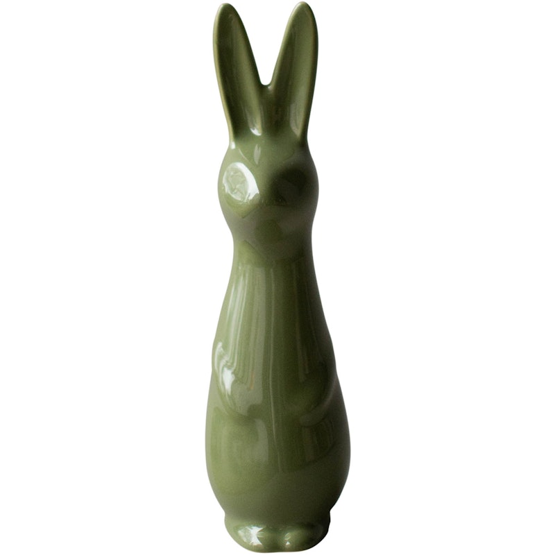 Swedish Rabbit Decoration 17 cm, Shiny Green
