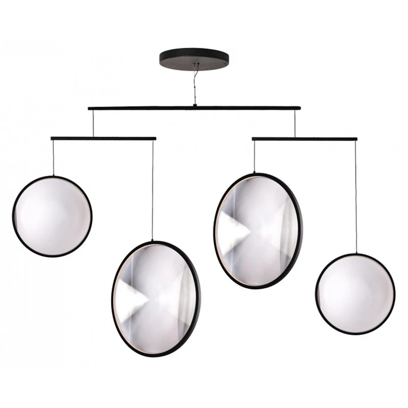 Focus X4 Chandelier, Matte Black