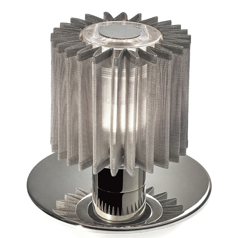 In The Sun Table Lamp Portable, Silver