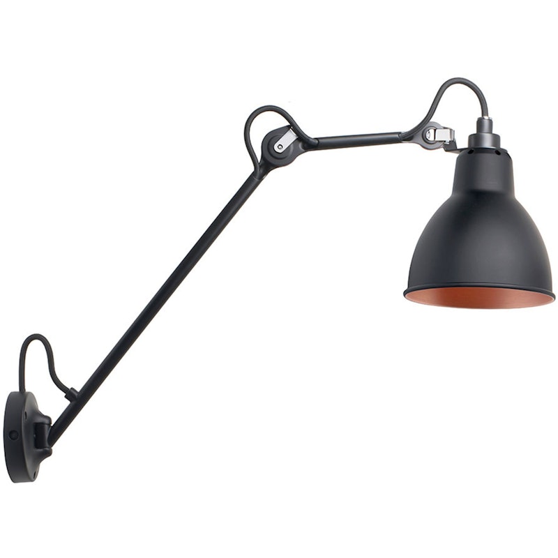 Lampe Gras N°122 SW Wall Lamp, Black / Copper