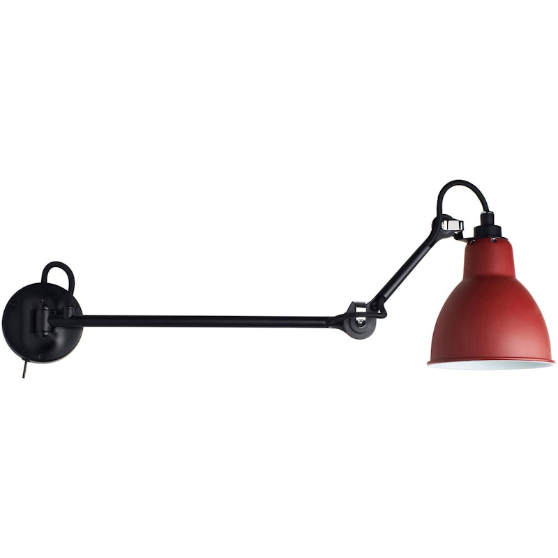 Lampe Gras N°204 L40 SW Wall Lamp, Red