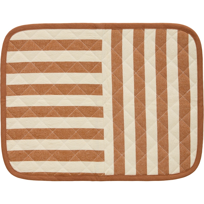 Block Stripe Placemat 35x45 cm, Brown