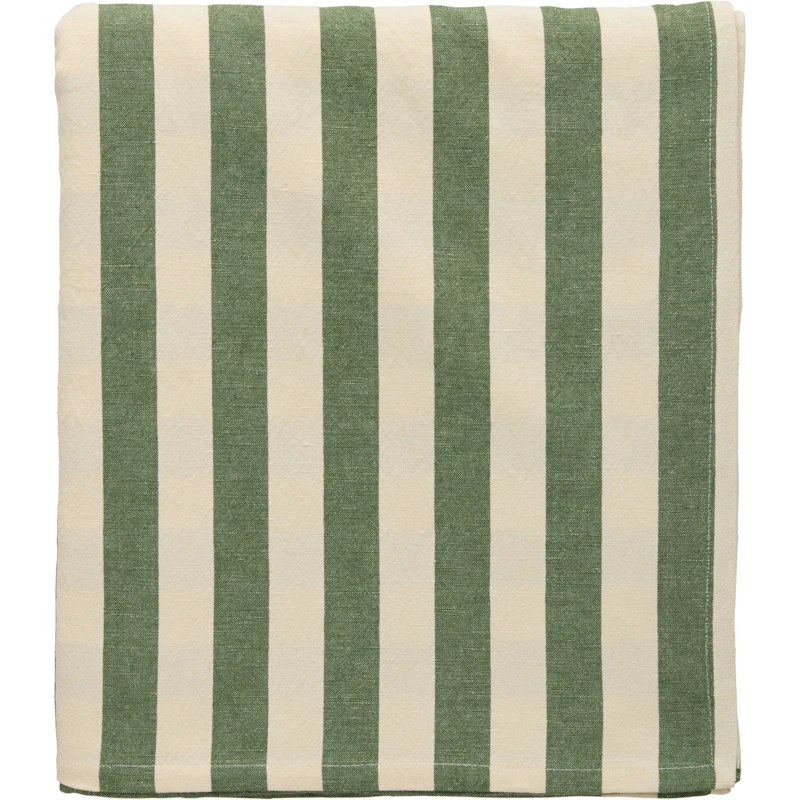 Block Stripe Tablecloth 140x240 cm, Green