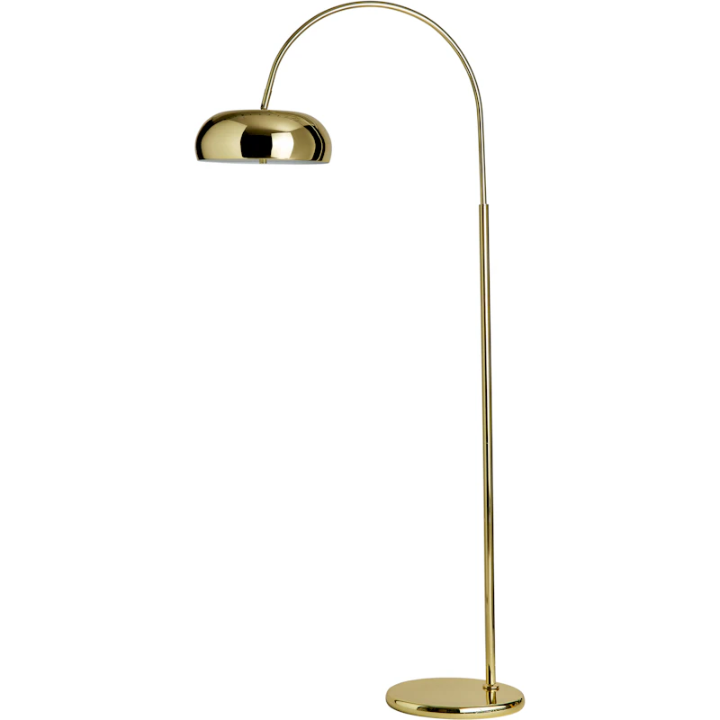 Deco Disco Floor Lamp, Brass