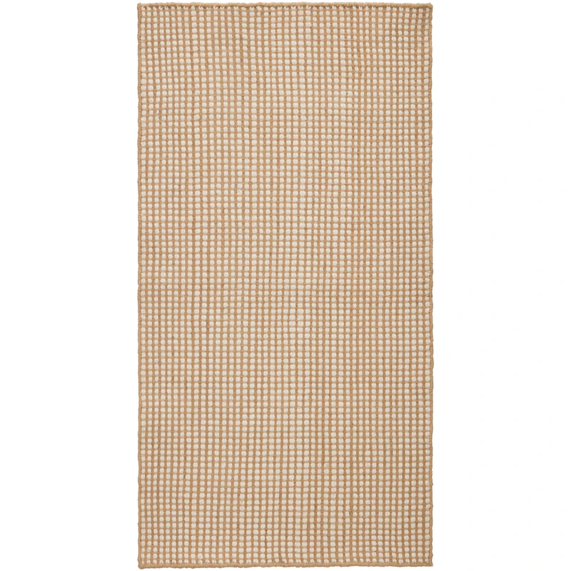 Dotted Wool Rug Natural, 75x150 cm