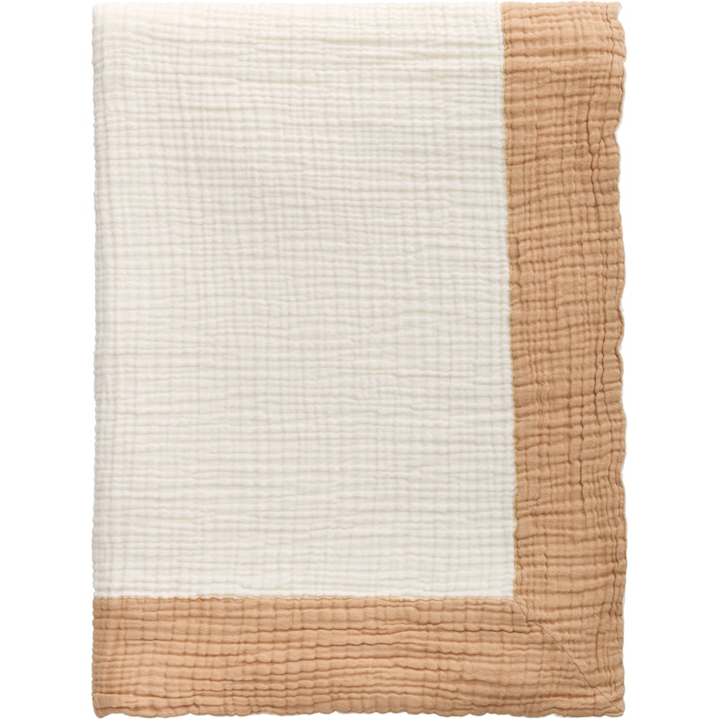 Ella Crincle Bedspread 260x260 cm, Dark Sand