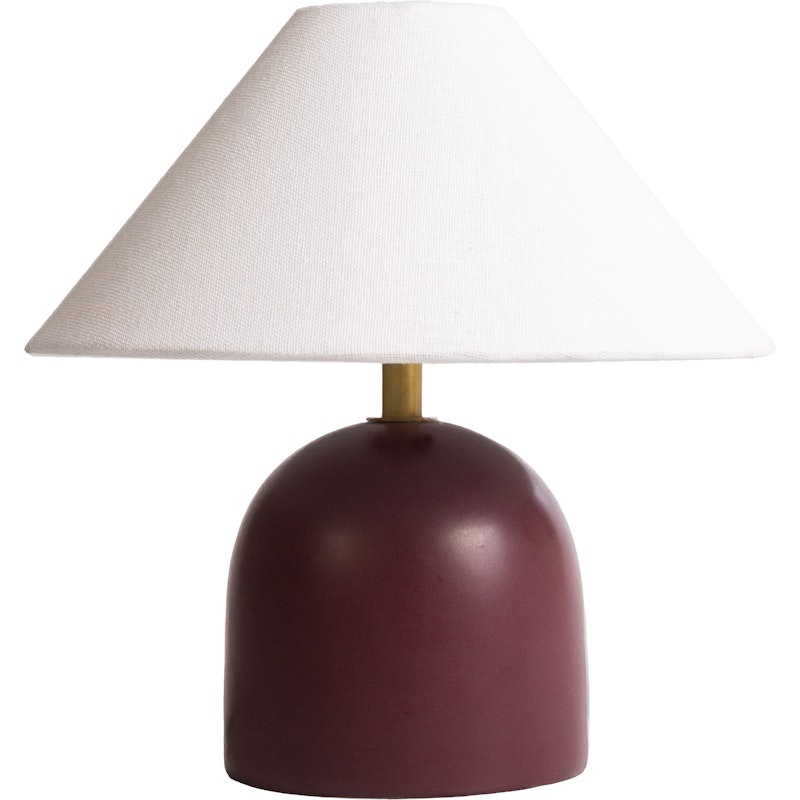 Flora Table Lamp 25 cm, Burgundy