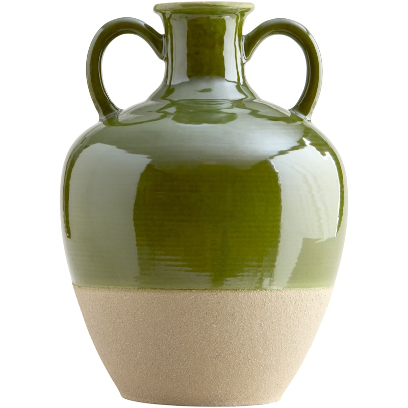 Rosalba Vase 33 cm, Cream / Green