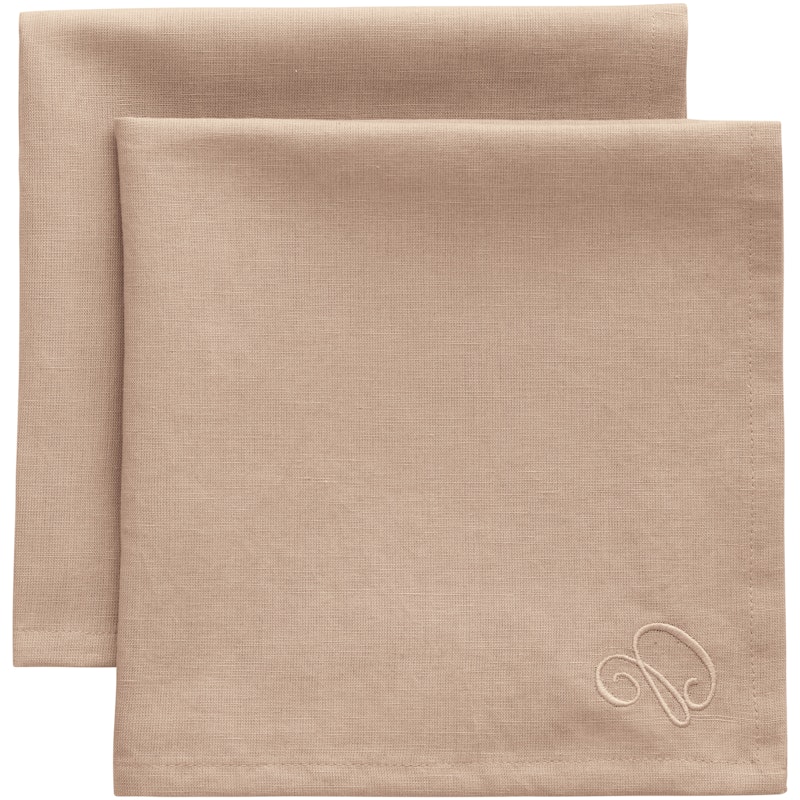 Sienna Napkin 45x45 cm 2-pack, Taupe