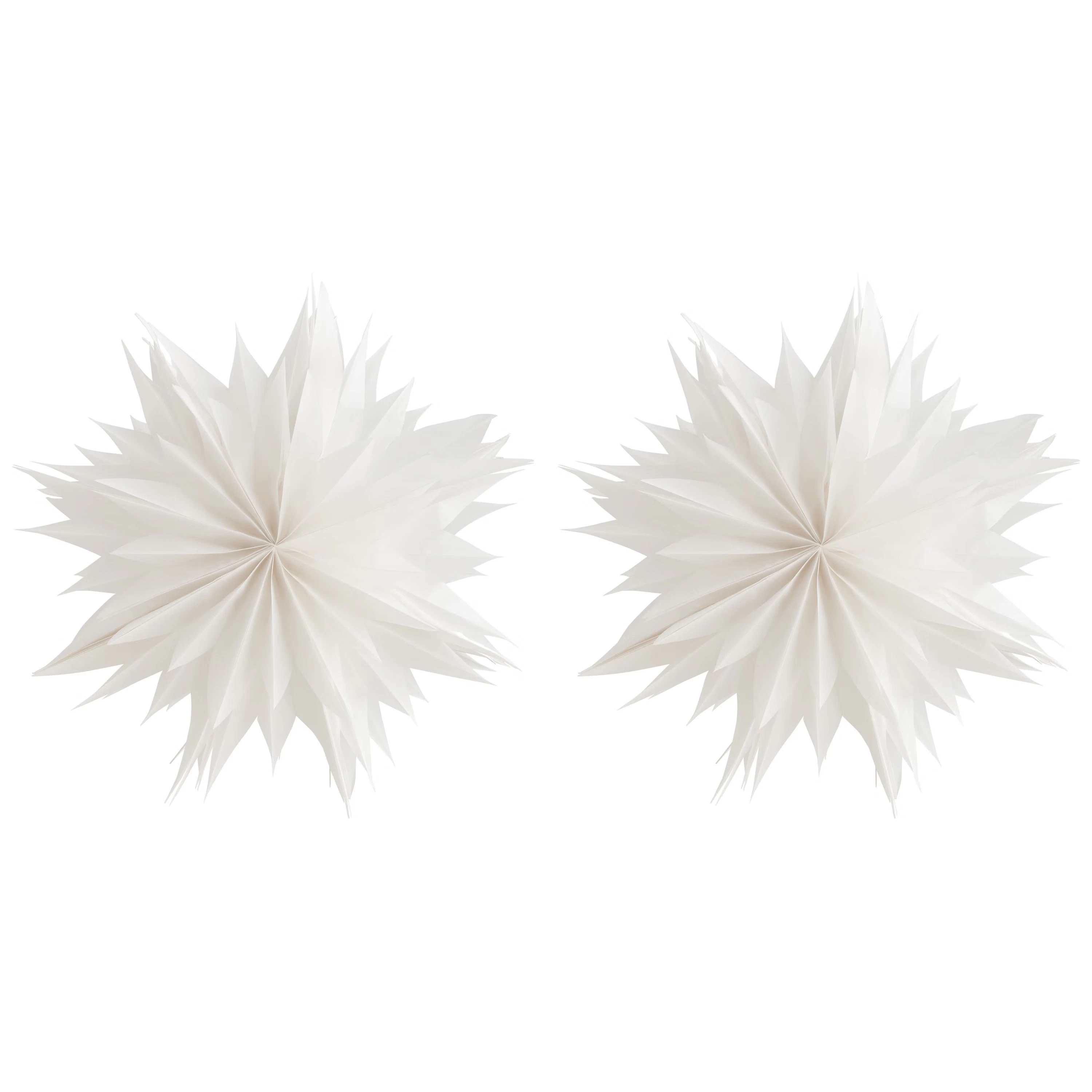 Nova Paper Star 50 cm 2-pack, White from Department | RoyalDesign
