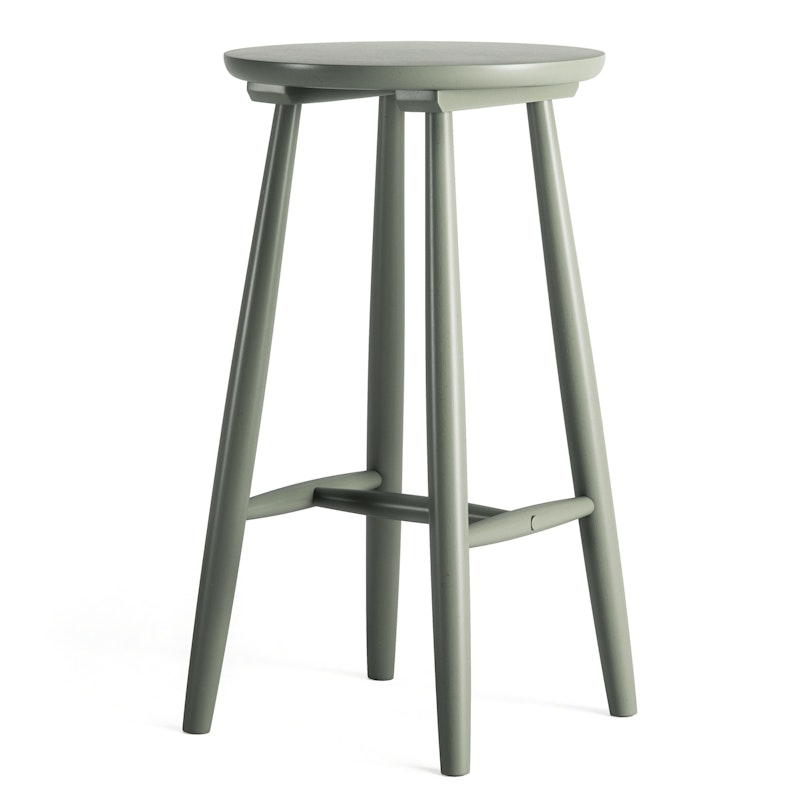 Wood H23 Barstool, Grey-green