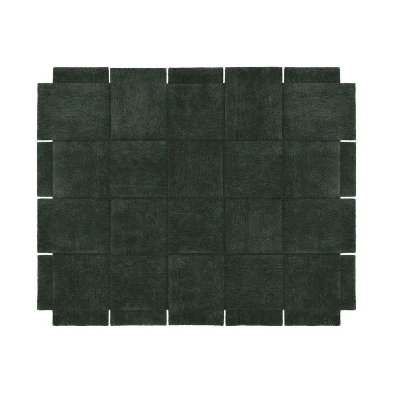 Basket Rug Green, 245x300 cm