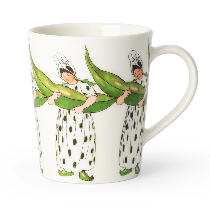 Elsa Beskow Mug 28 cl, Mrs Broad Bean