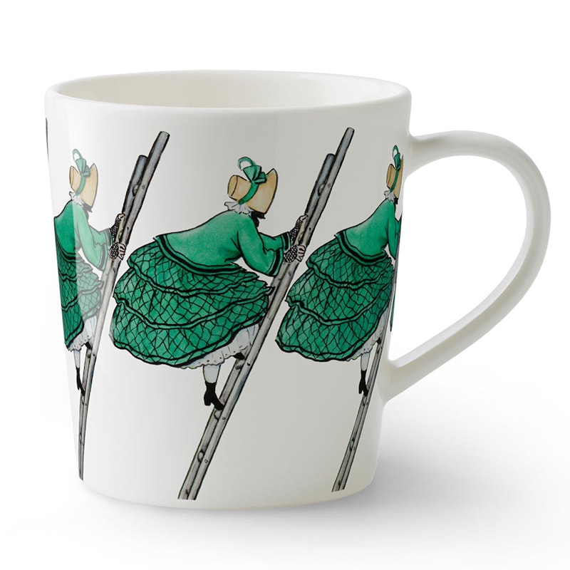 Elsa Beskow Mug With Handle 40 cl, Aunt Green