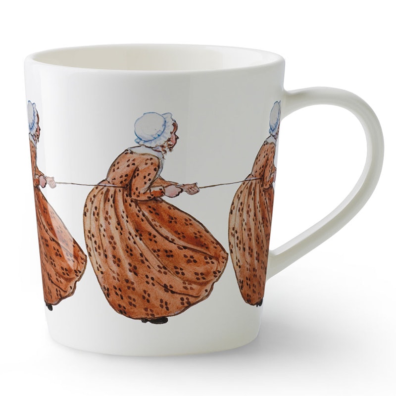 Elsa Beskow Mug With Handle 40 cl, Aunt Brown