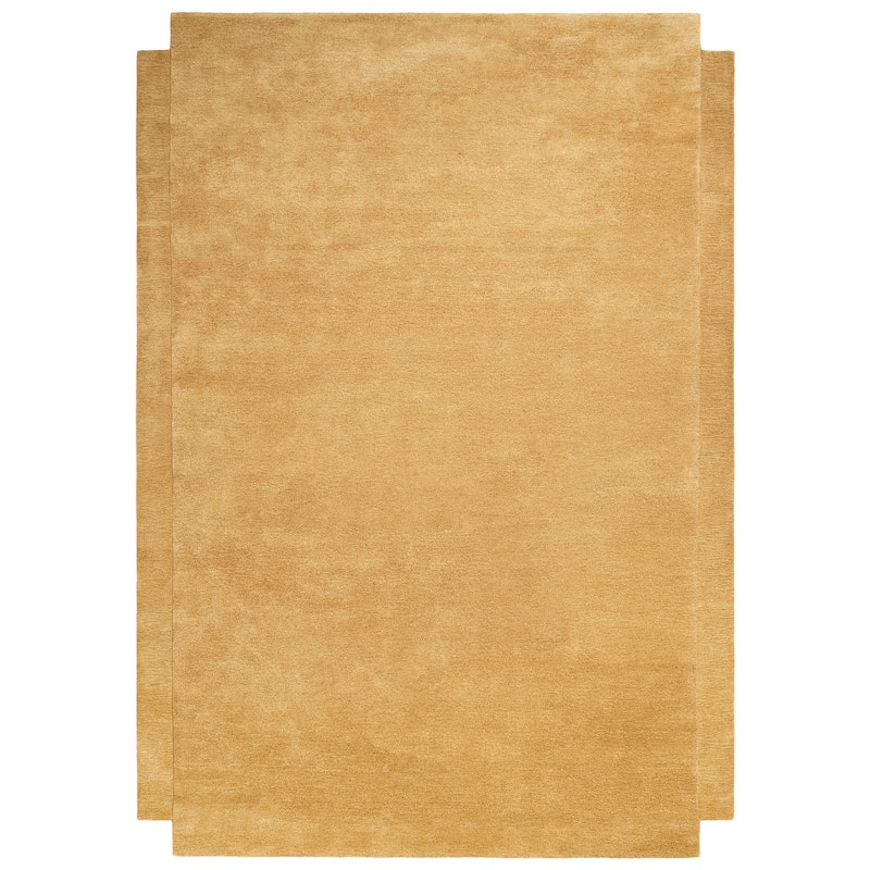 Level Wool Rug 250x350 cm, Yellow Ochre