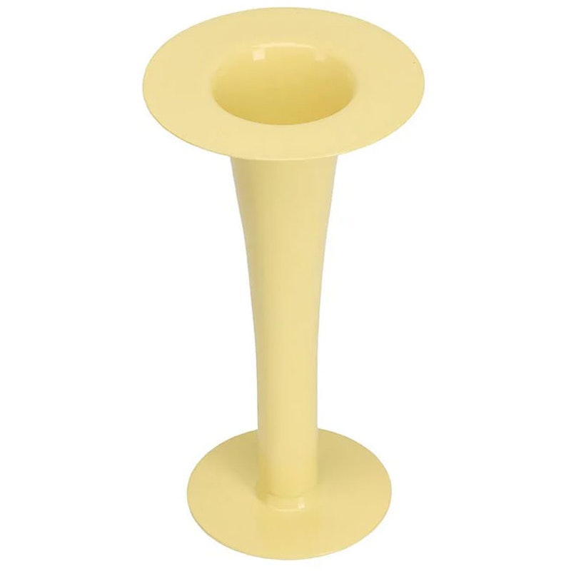 Trumpet Vase & Candle Holder 2-in-1, Yellow