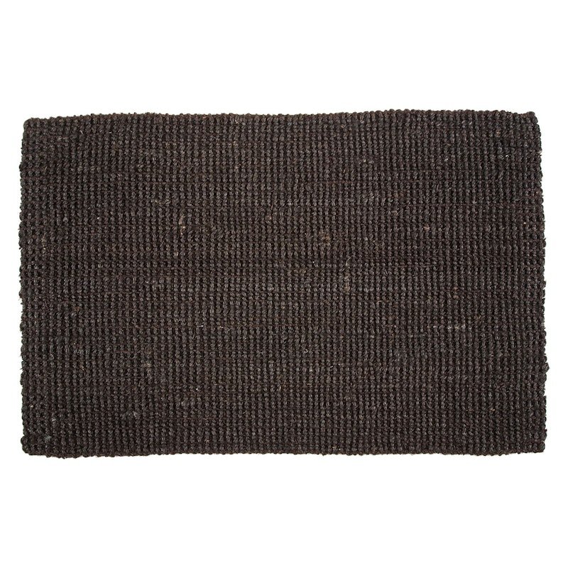 Jute Doormat 60x90 cm, Black