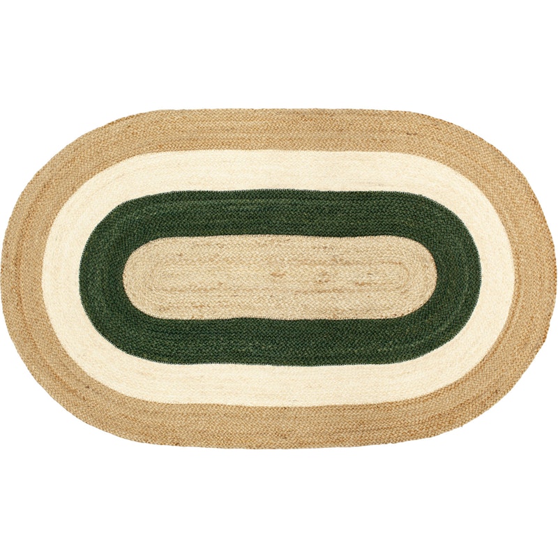 Elin Rug Oval, Green