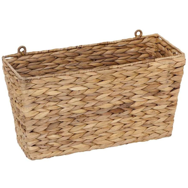 Water Hyacinth Wall Basket, Nature