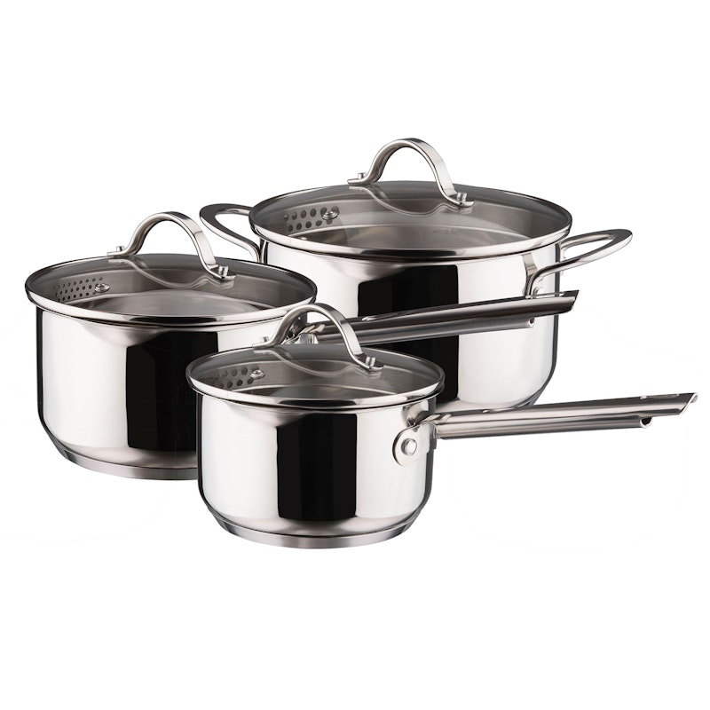 Basic Saucepan Set, 3 Pieces