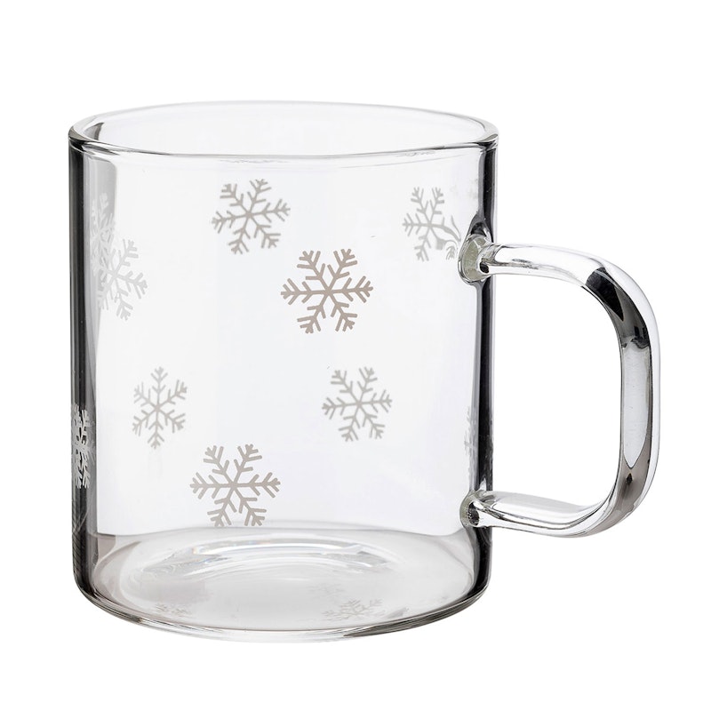 Isa Glass Mug 4-Pack, Snow Star