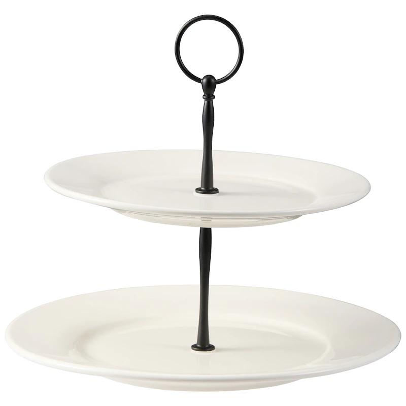 Kafi Cake Stand White, 2 Tiers