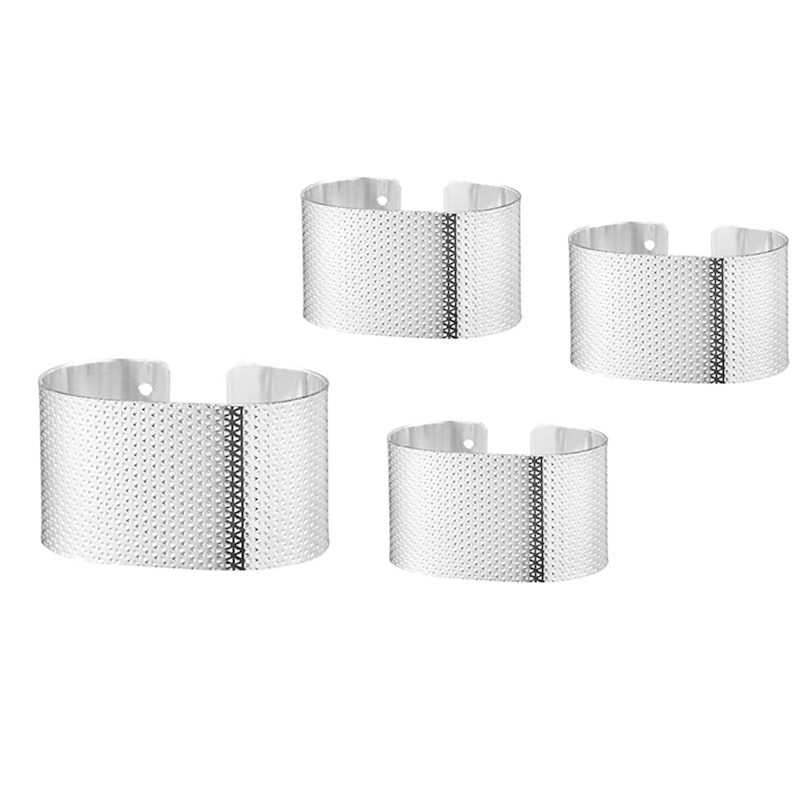 Svea Napkin Rings 6 Pcs, Silver Plated